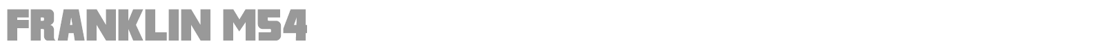Franklin M54 font preview